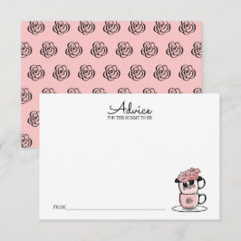 Teacup & Blume Babyduschenempfehlung für Mama Einladung