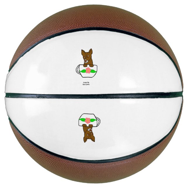 Teacup Chihuahua Basketball (Vorderseite)