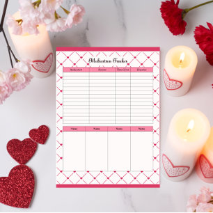 Teacup Cuties_ Medikamenten-Verfolgungsliste Notizblock