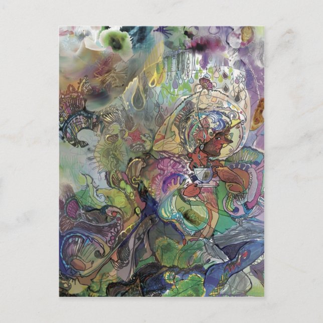 Teacup Garden*** Postkarte (Vorderseite)