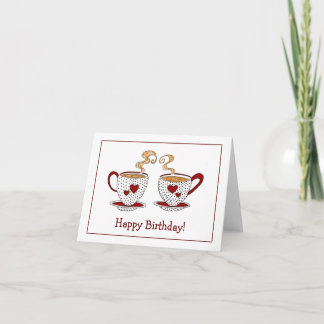 Teacup Happy Birthday carte de voeux