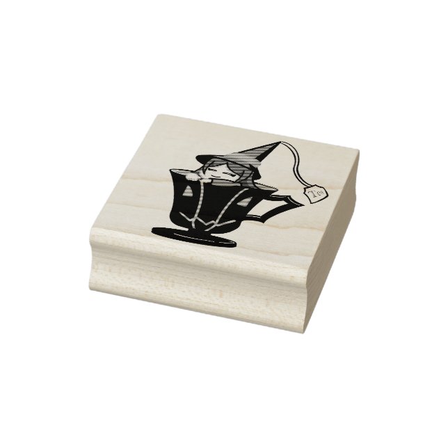 Teacup Hexe Gummistempel (Stempel)