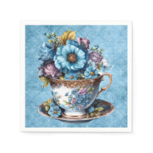 Teacup Napkins perfekt für Teezeit