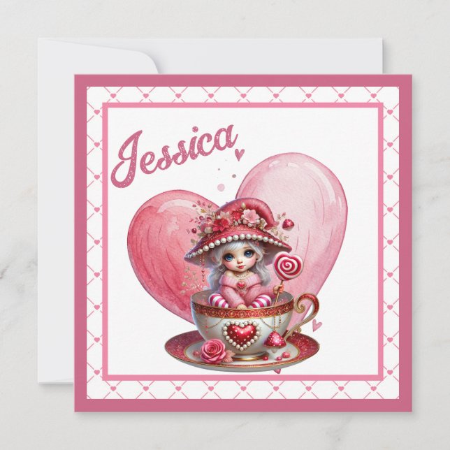 Teacup Süssen Feiertagskarte (Vorderseite)