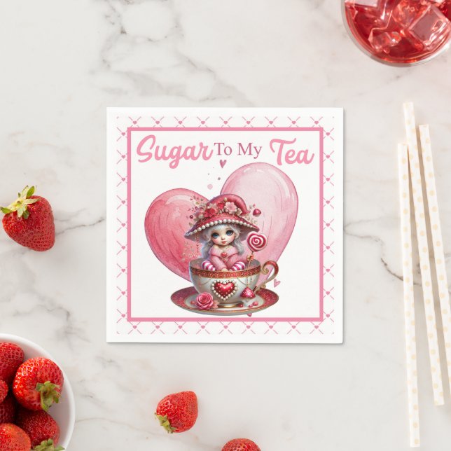 Teacup Süssen Serviette (Beispiel)