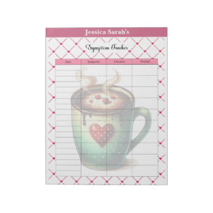 Teacup-Süssen _ Symptom Tracker Notizblock
