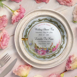 Teacup Tee Party Brautparty Einladung
