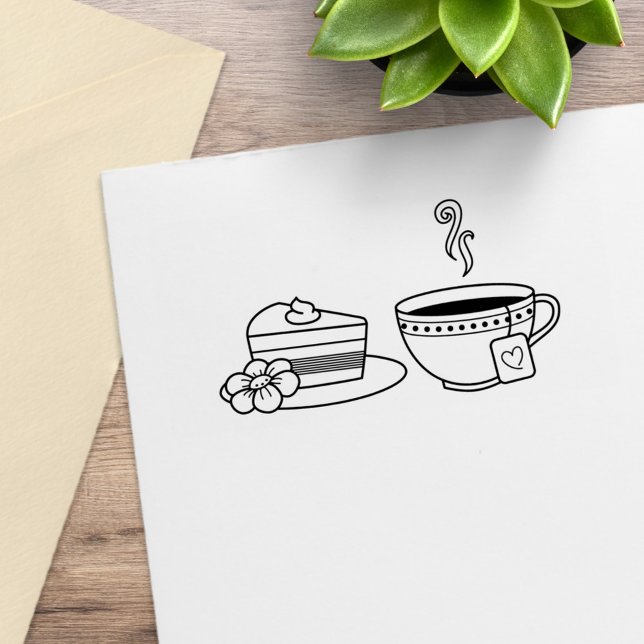 Teacup und Cake Gummistempel (Von Creator hochgeladen)