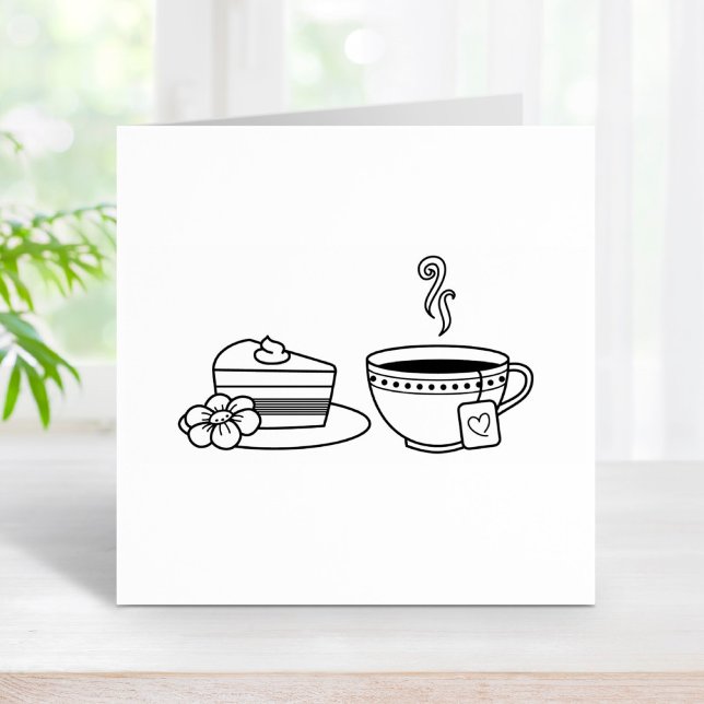 Teacup und Cake Gummistempel (Von Creator hochgeladen)