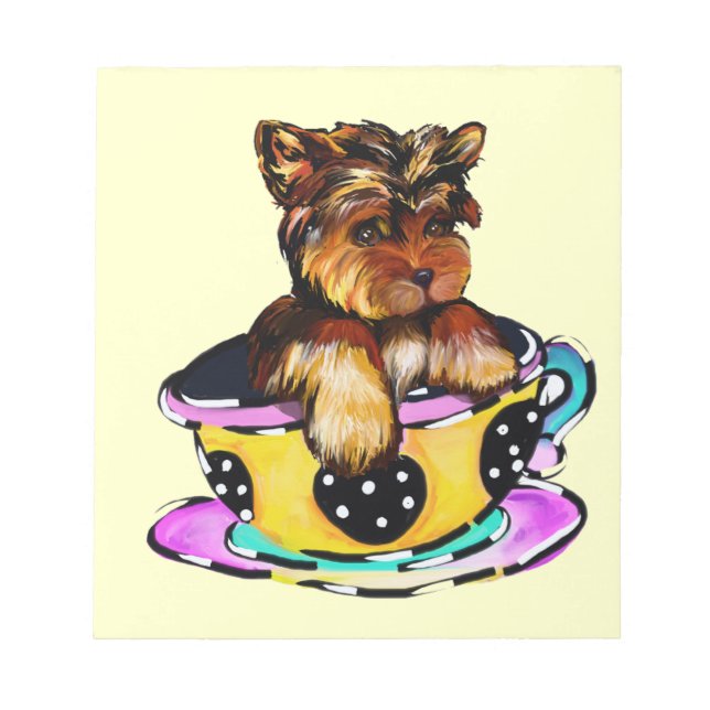 TEACUP YORKIE POO NOTIZBLOCK (Vorderseite)