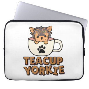 Teacup Yorkie Welpe Laptopschutzhülle