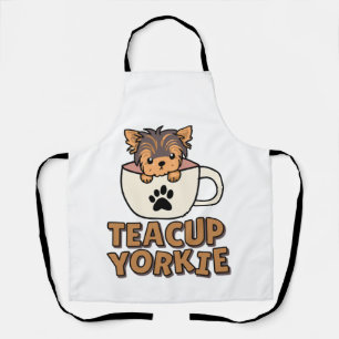 Teacup Yorkie Welpe  Schürze
