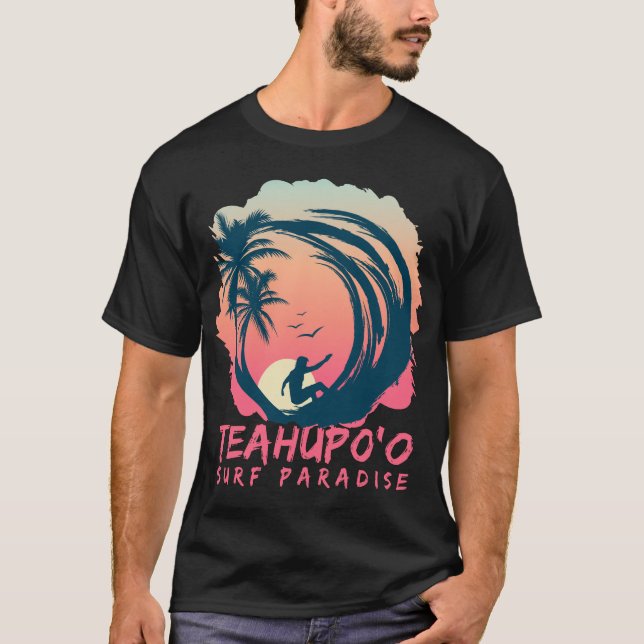 Teahupoo-Tahiti-Surf-Paradies-Tshirt T-Shirt (Vorderseite)