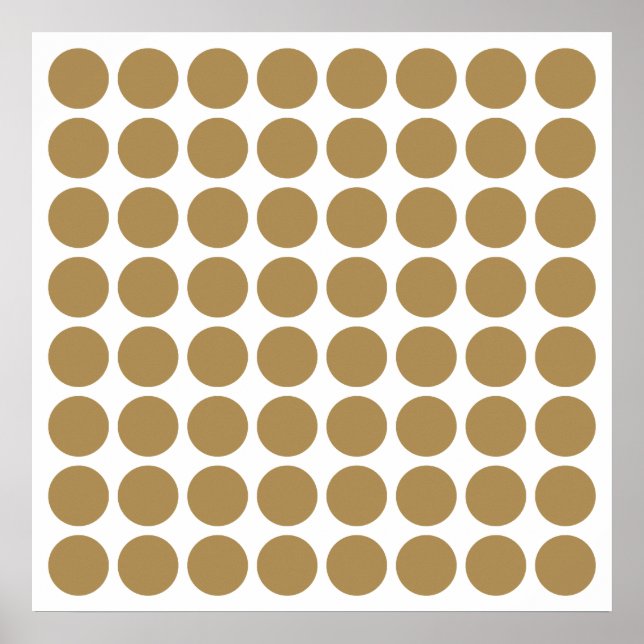 Teak neutrale Punkte Poster (Vorne)