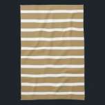 Teak-neutrale Streifen Handtuch<br><div class="desc">Horizontale Streifen in einer warmen,  neutralen Farbpalette.</div>