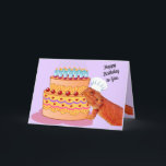Teak the Beardie wünscht dir einen glücklichen Geb Karte<br><div class="desc">Happy Birthday From Koch Teak - Mein Nichte's Bärchen (Anerkennung für das Foto geht an sie ) Einfaches Aktualisieren Text</div>