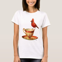 Teakup und roter Kardinal