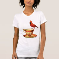 Teakup und roter Kardinal