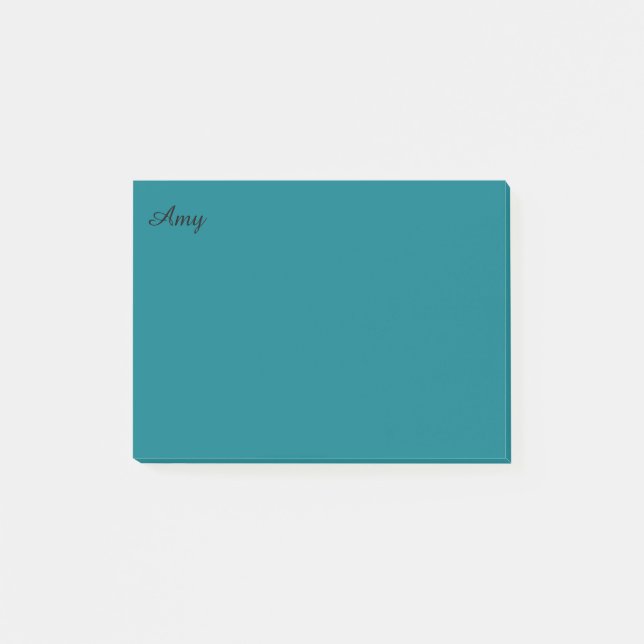 Teal a personnalisé des notes de post-it (Devant)