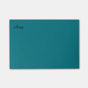 Teal a personnalisé des notes de post-it
