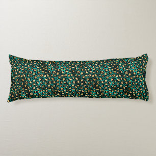 Teal and Gold Leopard Series Design 3 Seitenschläferkissen