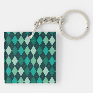 Teal argyle