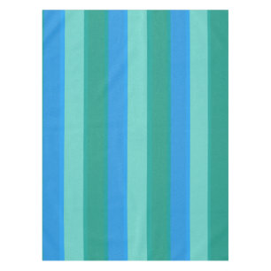 Teal atomique et nappe de rayures de turquoise