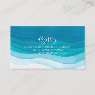 Teal, carte moderne d'enregistrement de mariage
