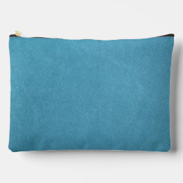 Teal Colored Leather Effect Print Cut Sewbag Zubehörtasche