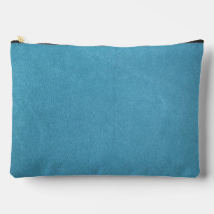 Teal Colored Leather Effect Print Cut Sewbag Zubehörtasche
