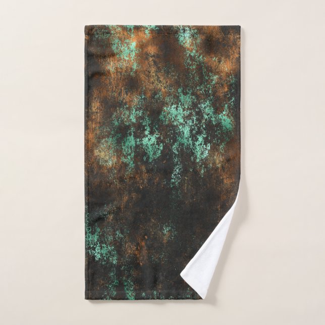 Teal Cooper Patina Métallisé (Serviette à main)