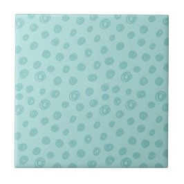 Teal Dot Pattern Fliese