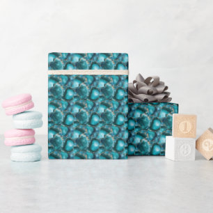 Teal-Edelsteine  Geschenkpapier
