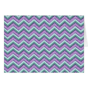 Teal et zigzag d'améthyste