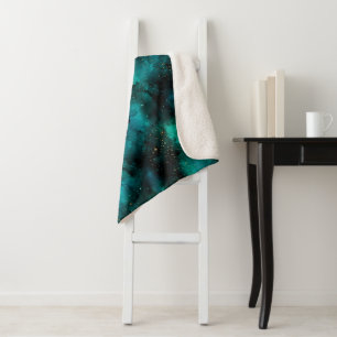 Teal Galaxy Series Design 1 Sherpadecke