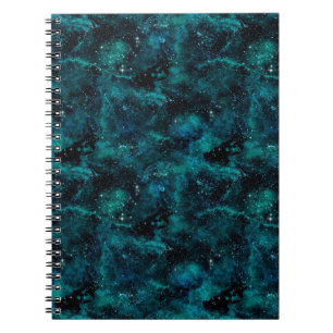 Teal Galaxy Series Design 4 Notizblock