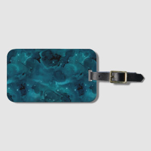 Teal Galaxy Series Design 5 Gepäckanhänger