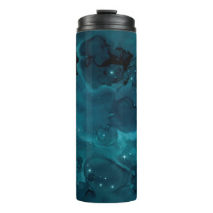 Teal Galaxy Series Design 5 Thermosbecher