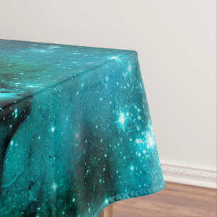 Teal Galaxy Series Design 6 Tischdecke