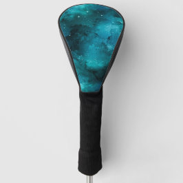Teal Galaxy Series Design 7 Golf Headcover