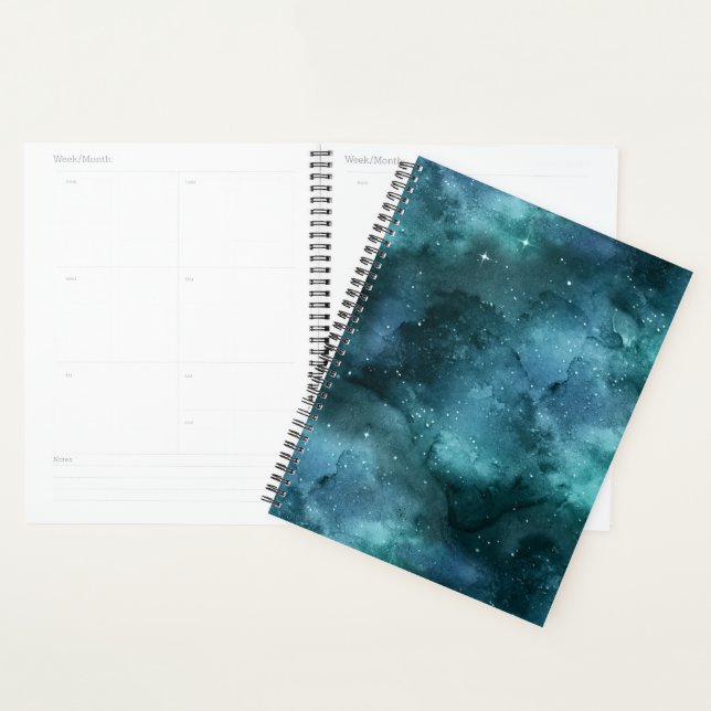 Teal Galaxy Series Design 7 Planer (Anzeige)
