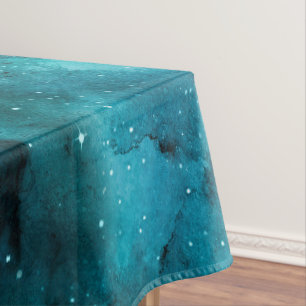 Teal Galaxy Series Design 7 Tischdecke