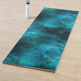 Teal Galaxy Series Design 7 Yogamatte