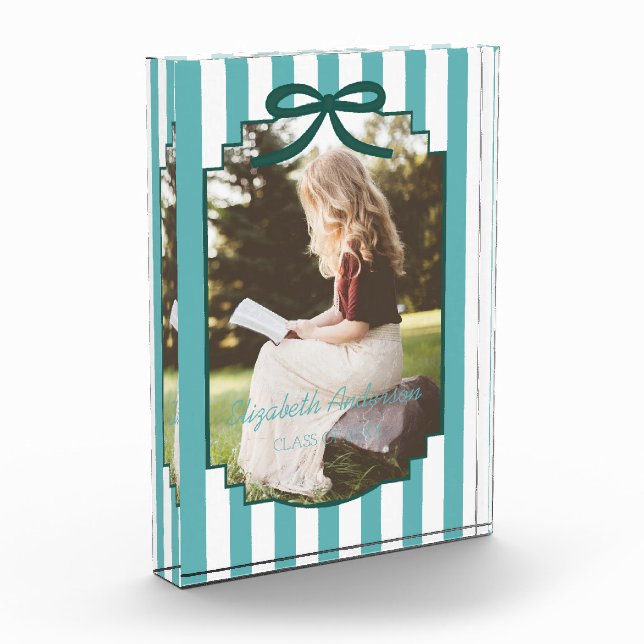 Teal Green Graduation Fotoblock (Links)