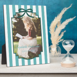 Teal Green Graduation Fotoplatte
