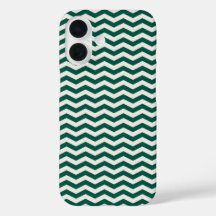 Teal Grün Chevron Zickzack-Streifenmuster