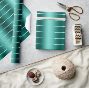 Teal-grüne Schleifen-Schleife Brautparty Geschenkpapier