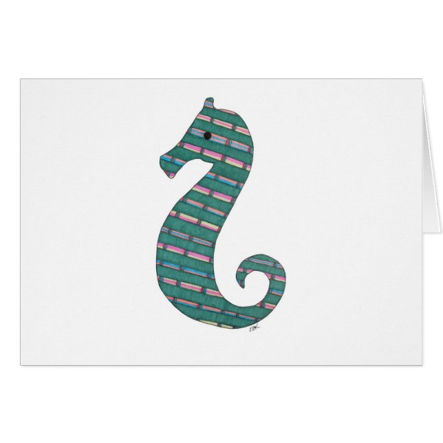 Teal Seahorse (Vorderseite (Horizontal))