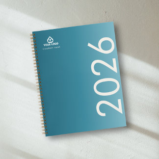 Teal-Verlauf-Logo für Mediziner Kliniker Logo Notizbuch