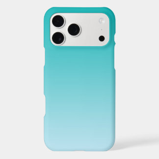 Teal zu Light Aqua Ombre-Verlauf Minimalistisch 